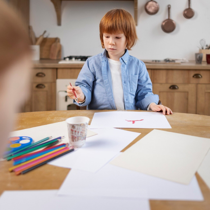 Family participating in a child ADHD assessment session with a healthcare professional
